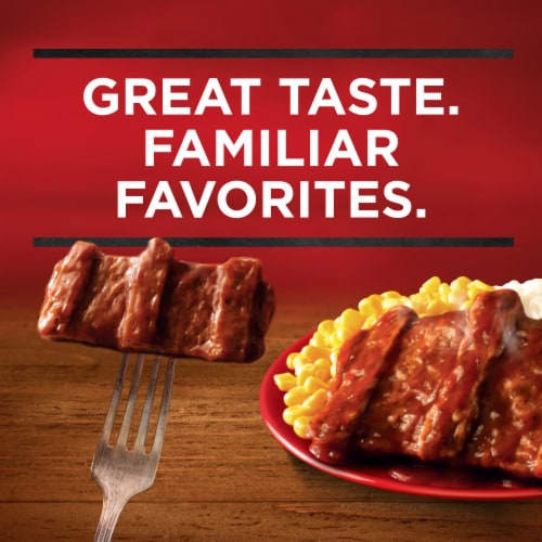 Banquet Backyard Bbq Frozen Meal Perspective: top