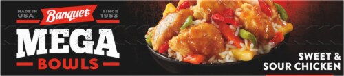 Banquet® MEGA Bowls Sweet & Sour Chicken Frozen Meal Perspective: top