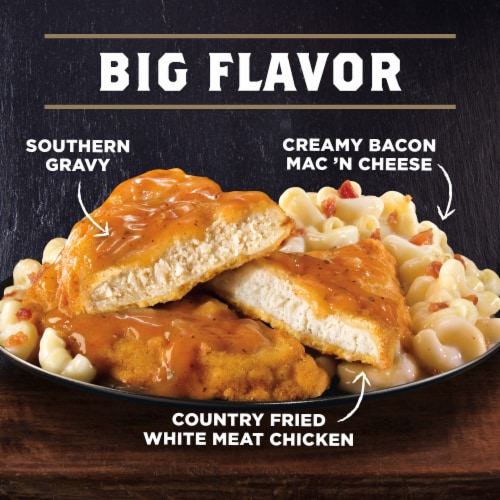 Banquet Mega Meal Country Fried Chicken Frozen Meal Perspective: top