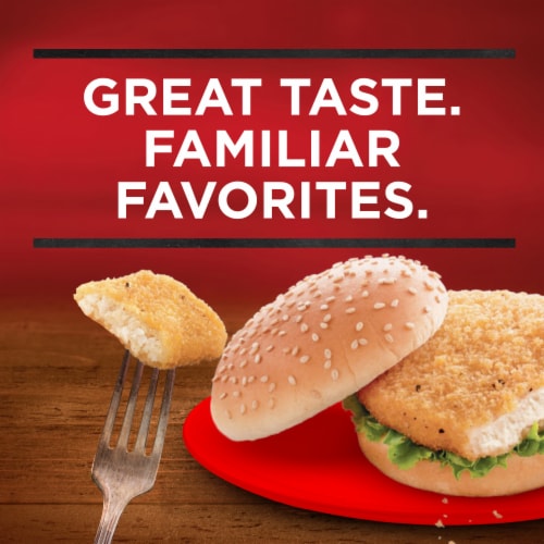 Banquet Chicken Breast Patties Frozen Chicken Perspective: top