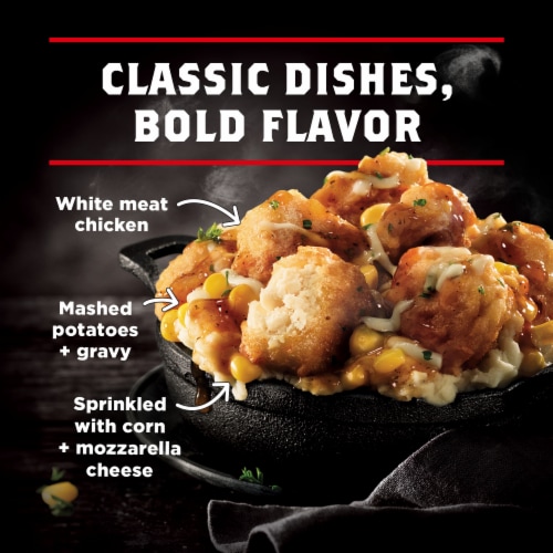 Banquet Mega Bowls Country Fried Chicken Frozen Meal Perspective: top