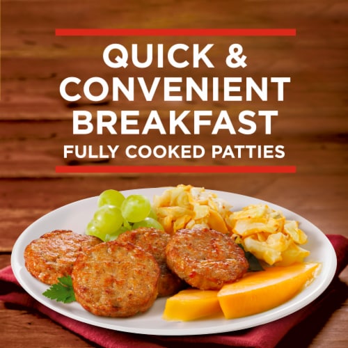 Banquet Brown 'n Serve Original Fully Cooked Sausage Patties Frozen Meat Perspective: top