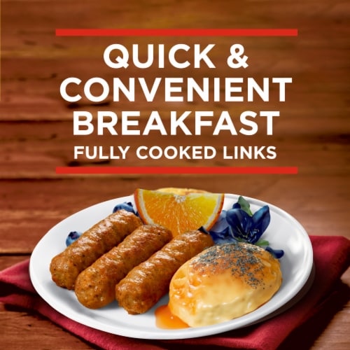 Banquet Brown 'n Serve Vermont Maple Fully Cooked Sausage Links Frozen Meat Perspective: top