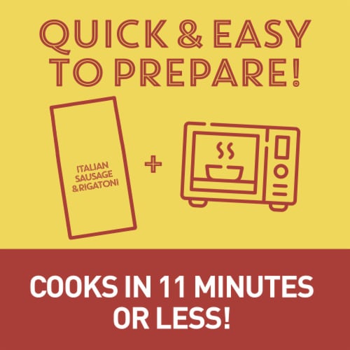 Bertolli Italian Sausage And Rigatoni Frozen Meal Perspective: top
