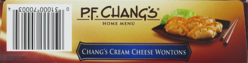 PF Chang's Cream Cheese Wonton Appetizer Perspective: top