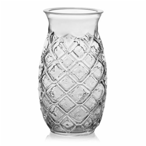 Libbey Tiki Pineapple Glasses, Set of 4 Perspective: top