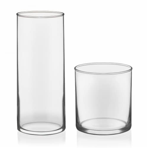 Libbey Miles 16-Piece Tumbler and Rocks Glass Set Perspective: top