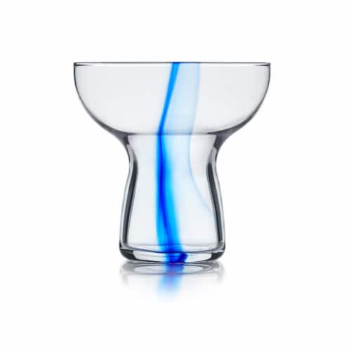 Libbey Blue Ribbon Stemless Margarita Glasses Set Perspective: top
