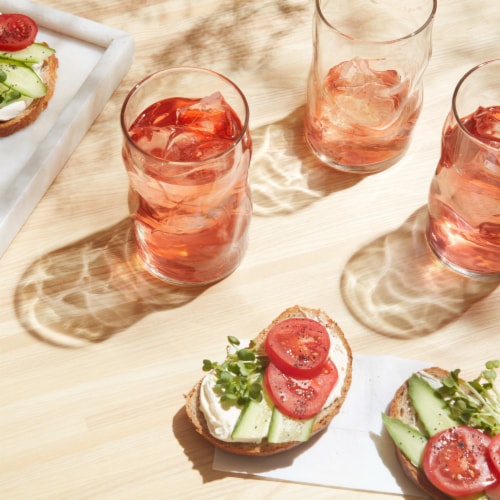 Libbey Lava Tumbler Glasses, Set of 8 Perspective: top