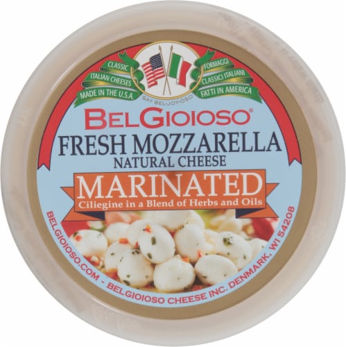 BelGioioso® Marinated Fresh Mozzarella 23 Count Perspective: top