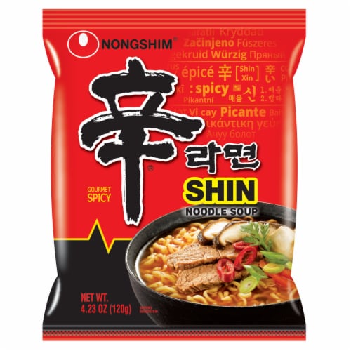Nongshim® Shin Ramyun Noodle Soup Family Pack Perspective: top