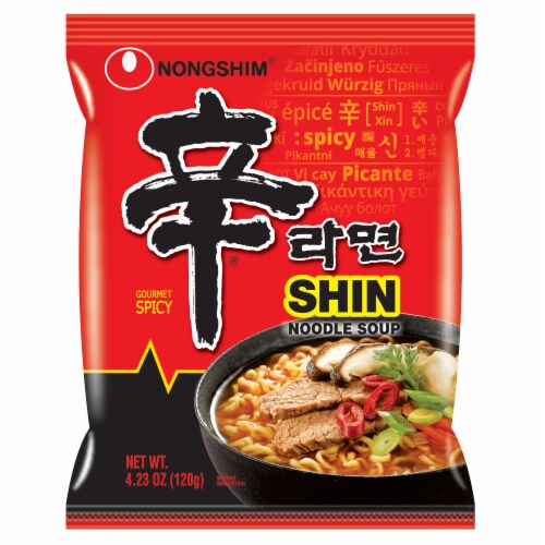 Nongshim® Shin Ramyun Noodle Soup Family Pack Perspective: top