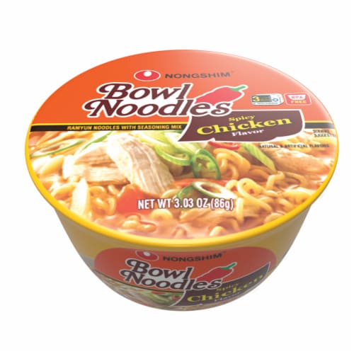 Nongshim® Hot & Spicy Bowl Noodle Soup, 3.03 oz - Food 4 Less