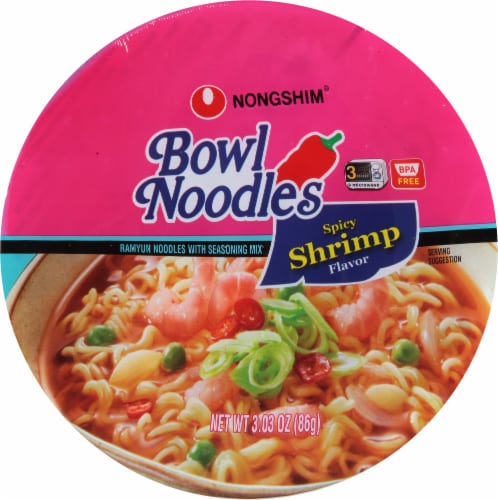Nongshim® Spicy Shrimp Noodle Bowl Perspective: top