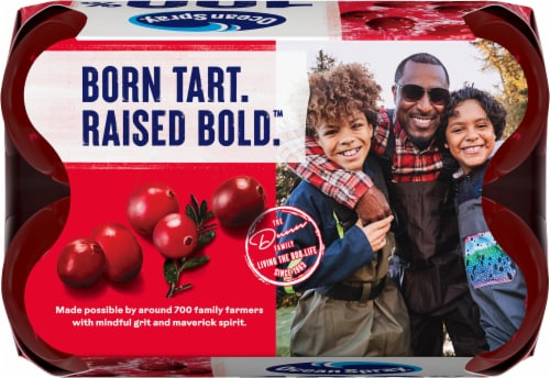 Ocean Spray® No Sugar Added 100% Cranberry Juice Perspective: top