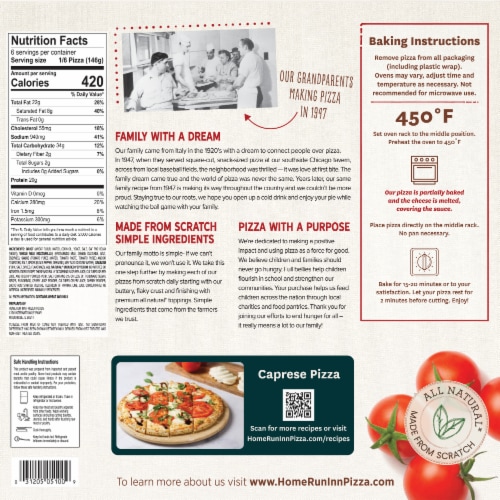 Home Run Inn Frozen Sausage & Uncured Pepperoni Classic Pizza Perspective: top