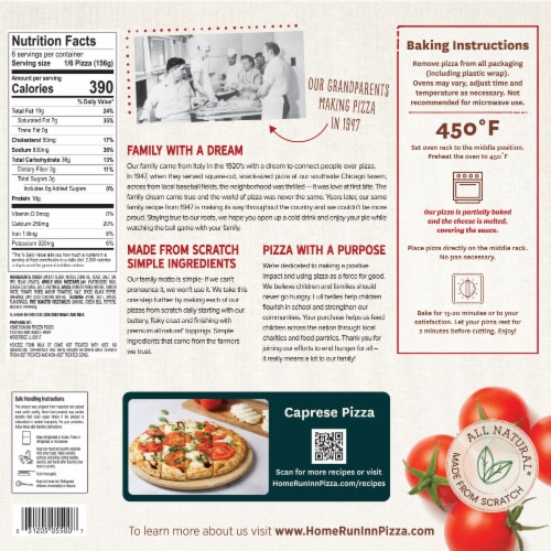Home Run Inn Sausage Supreme Classic Crust Frozen Pizza Perspective: top