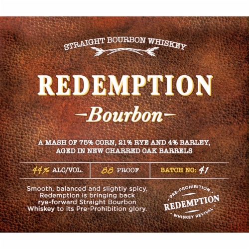 Redemption Bourbon Perspective: top