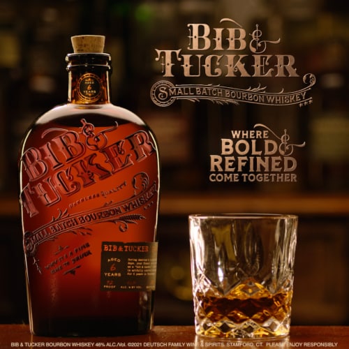 Bib & Tucker Aged 6 Years Small Batch Kentucky Bourbon Whiskey Perspective: top