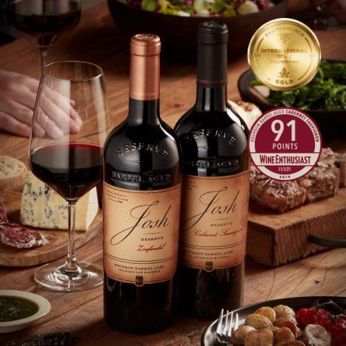 Josh Cellars Bourbon Barrel Aged Reserve Sauvignon California Red Wine, 750 ml Smith