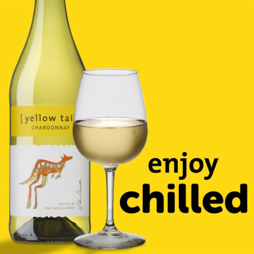 Yellow Tail Chardonnay Australian White Wine Perspective: top