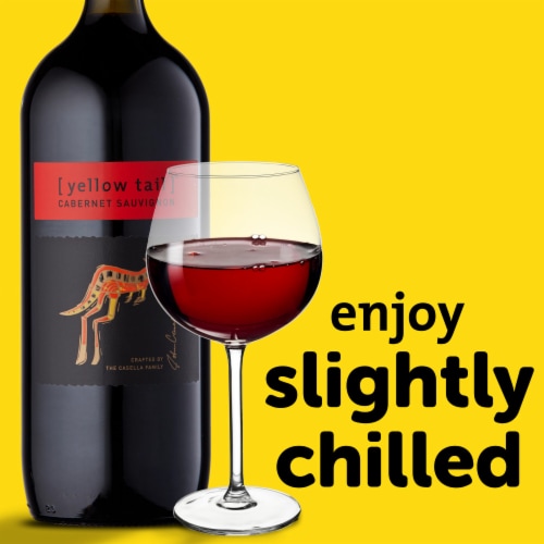 Yellow Tail Cabernet Sauvignon South Eastern Australia Red Wine Perspective: top