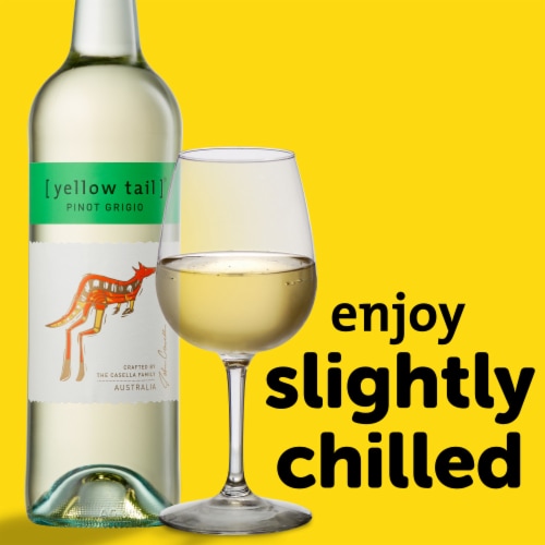 Yellow Tail Pinot Grigio Australia White Wine Perspective: top