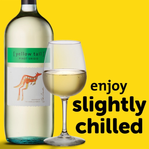 Yellow Tail Pinot Grigio Australia White Wine Perspective: top