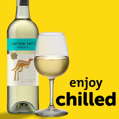 Yellow Tail Moscato Australia White Wine Perspective: top