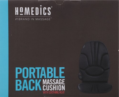 Homedics Comfort Deluxe Portable Seat Cushion Massager with Heat