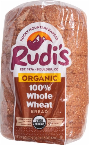 Rudi's Organic 100% Whole Wheat Bread Perspective: top