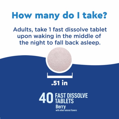 Nature Made® Wellblends Berry Back to Sleep Tablets Perspective: top