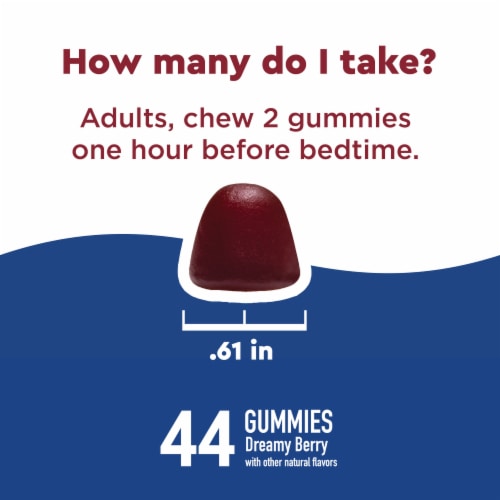Nature Made® WellBlends™ Sleep & Recover™ Dreamy Berry Gummies Perspective: top