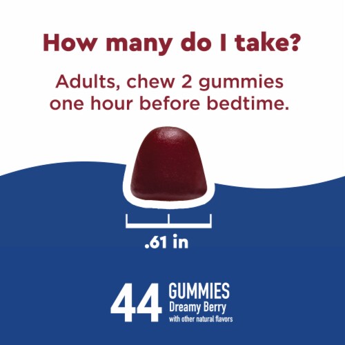 Nature Made® WellBlends™ Sleep & Recover™ Dreamy Berry Gummies Perspective: top
