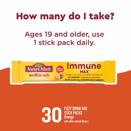Nature Made® WellBlends™ ImmuneMax® Fizzy Drink Mix Perspective: top