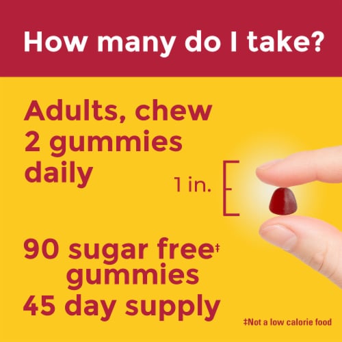 Nature Made® Zero Sugar Multi Gummy Vitamins Perspective: top