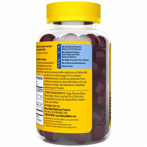 Nature Made® Time Release Melatonin Maximum Strength Dosage Gummies 10 mg Perspective: top