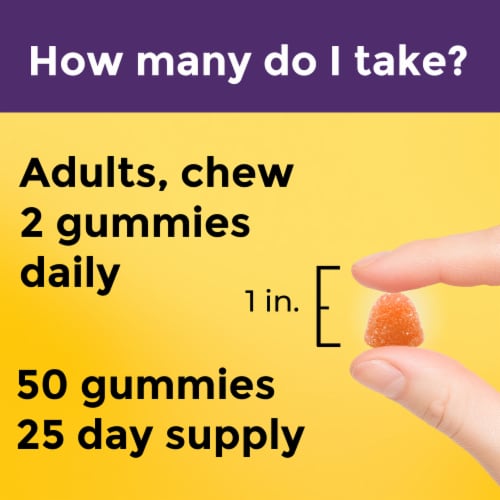 Nature Made Skin Hydration + Ceramides Gummies Peach Flavored Perspective: top