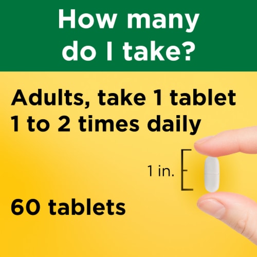 Nature Made® 600mg Calcium Tablets Perspective: top