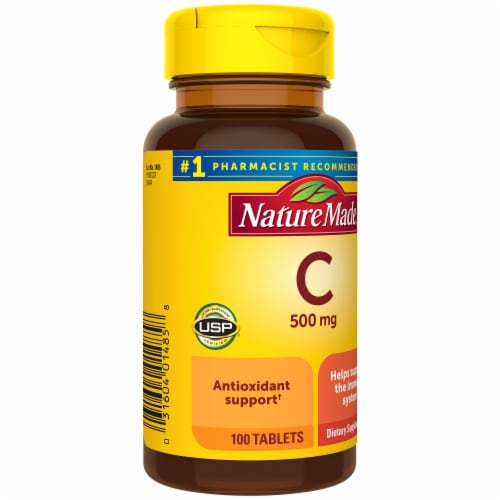 Nature Made® 500mg Vitamin C Tablets Perspective: top