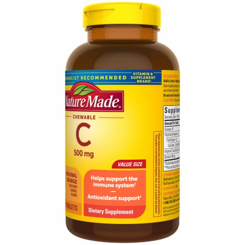 Nature Made® 500mg Chewable Vitamin C Tablets Perspective: top