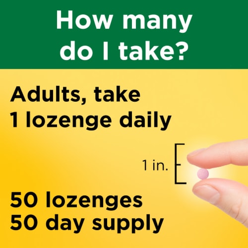 Nature Made® Cherry Sublingual B-12 Dietary Supplement Micro-Lozenges 1000mcg Perspective: top