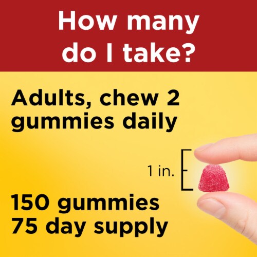 Nature Made® Orange Lemon and Strawberry Adult Fish Oil Gummies Perspective: top