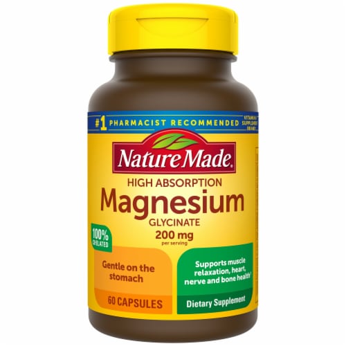 Nature Made® Magnesium Glycinate Capsules 200 mg Perspective: top