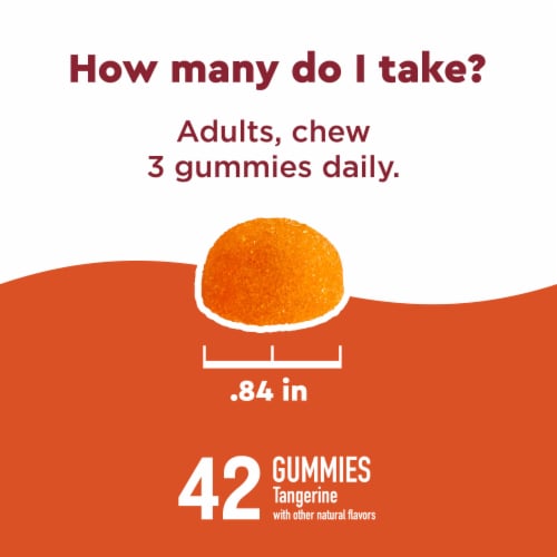 Nature Made® Wellblends™ ImmuneMax® Tangerine Gummies Perspective: top