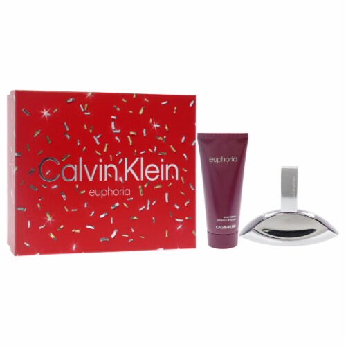 Calvin Klein Euphoria For Women 2 Pc Gift Set 1.7oz EDP Spray 3.4oz Sensual Skin Lotion 2 Pc Gift Set Baker s