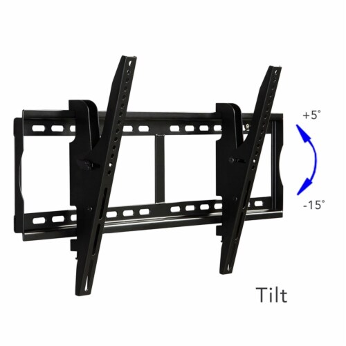Atlantic Large Titling TV Wall Mount for 37  - 84  in Matte Black Perspective: top