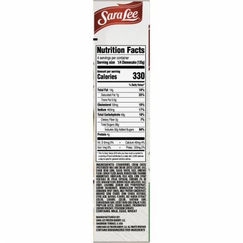 Sara Lee® Classic Style Cheesecake Strawberry, 19 oz - Pay