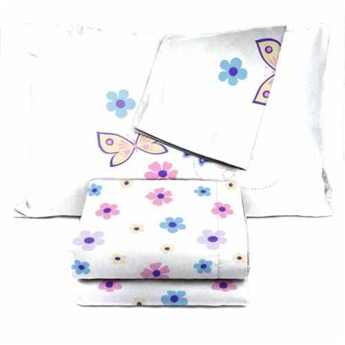 Sunny Side Up Flutter Sheet Set Perspective: top