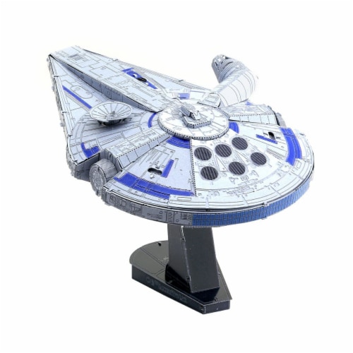 Fascinations Star Wars Lando's Millennium Falcon 3D Metal Model Kit Perspective: top